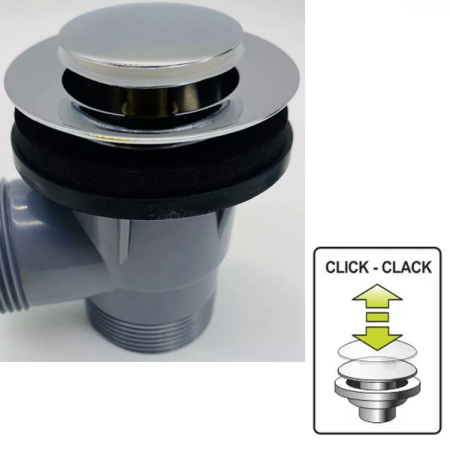 Сифон для ванны Vieir VRQ32, с click-clack